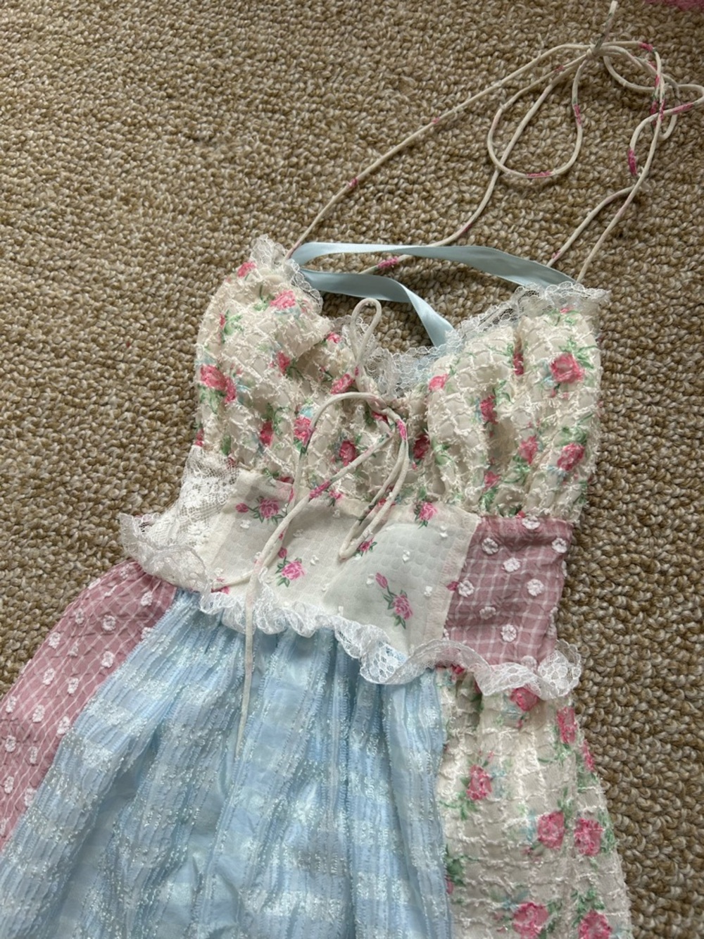 For Love & Lemons Elula Maxi Patchwork Dress - Picture 6 of 15